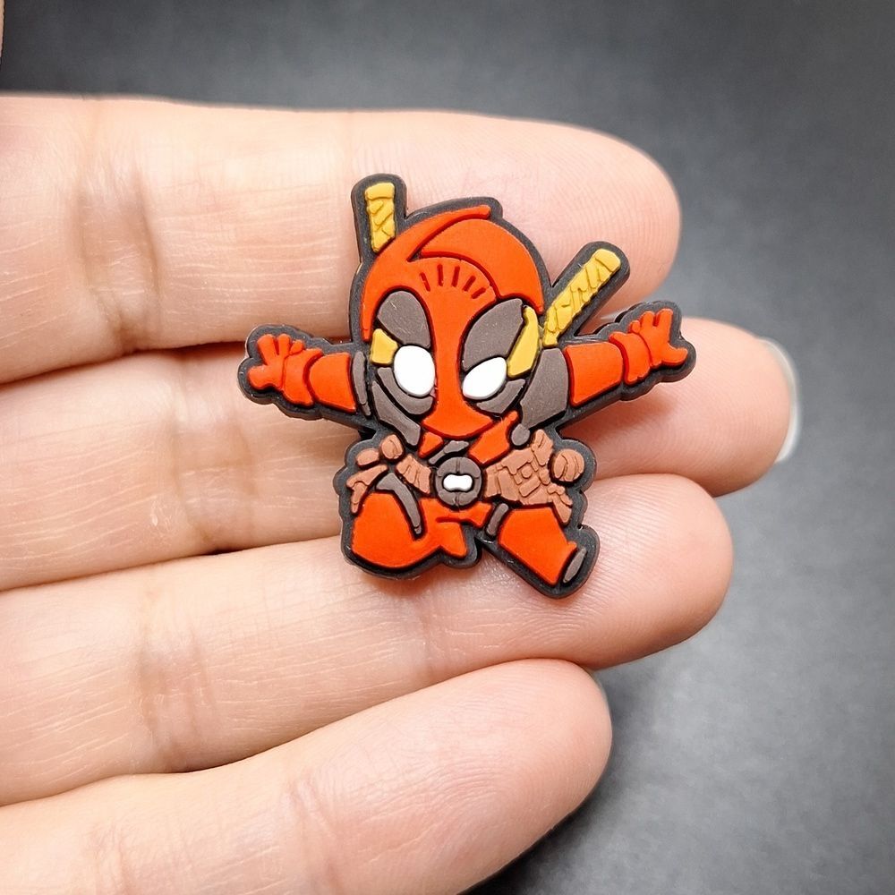 Deadpool jibbit croc shoe charm